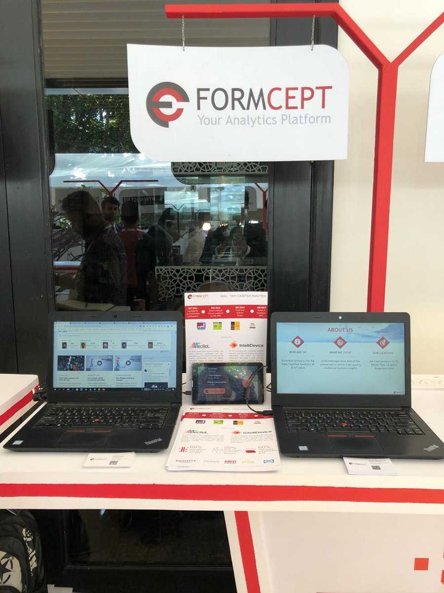 FORMCEPT's tweet image. FORMCEPT is showcasing its flagship product #MECBOT and other cutting-edge solutions at #NASSCOM Product Conclave! It is being held from 25th-26th October in #Bangalore, focusing on how to enhance #businesses with next generation #technologies,  #AI #ML #IOT