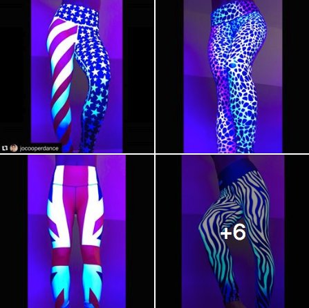 clubbercise's tweet image. Our choreographer/presenter @joannecooper100 shows how her @tikiboofitness leggings GLOW, under a single UV strip light from @sound_dynamics. Our instructors get discounts on #Tikiboo and 
#SoundDynamics. Join the glow team... new UK courses available now Clubbercise.com/trainingcourses