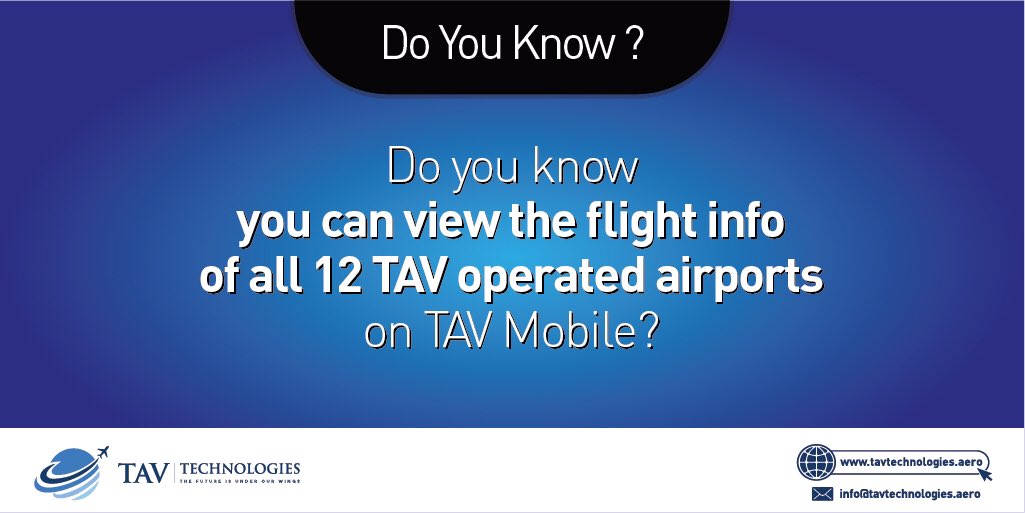 TAVTechnologies's tweet photo. Biliyor muydunuz? / Do you know? https://t.co/S2wUOIo2DR #TAVTechnologies #TAVMobile #AtaturkAirport #AtaturkHavalimani #İstanbul #İstAirport #Airport #Technology #Aviationworld #Aviationlovers #Technologylovers #Worldoftechnology #Technologyworld #tech #business #innovation https://t.co/xc8nbTuNLO