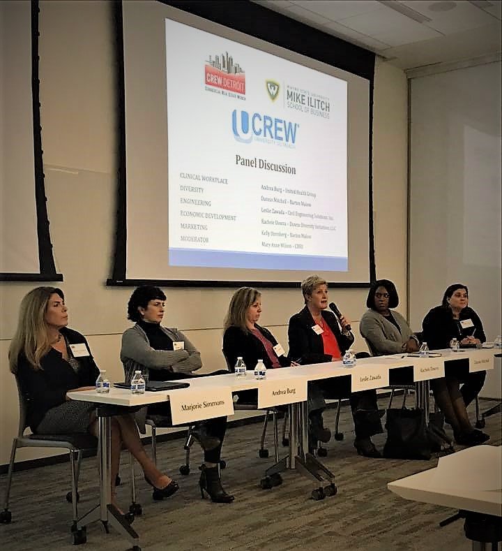 Thank you to our awesome panelists yesterday for sharing their insight with other young professionals at UCREW #Detroit #womeninleadership #CRE #mentor