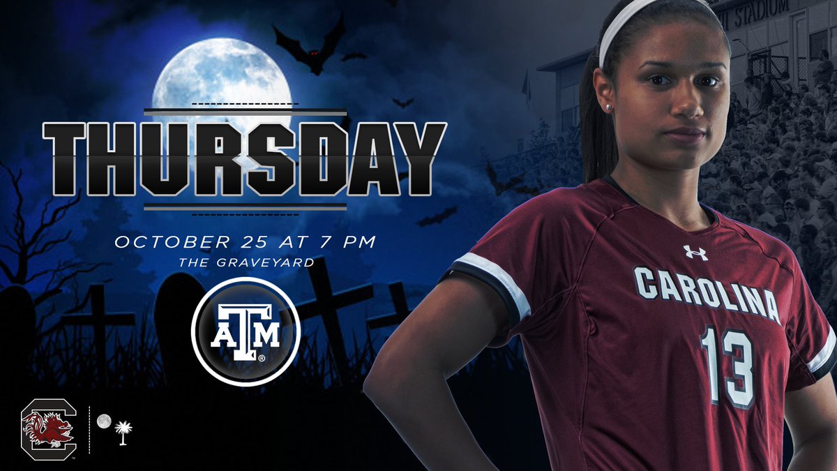 GamecockWSoccer's tweet photo. It's Senior Night! Help us recognize @warkitout! 

🎃 First 100 kids (12 and under) get a FREE trick-or-treat bucket

👻 $1 admission if you wear a costume (no mask)

#Gamecocks https://t.co/Z0s6buneqs