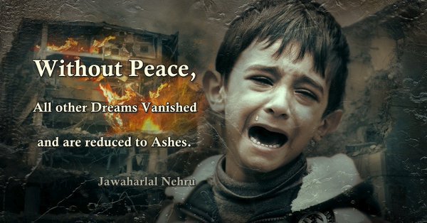 FirazHanna's tweet photo. War is hell. A new peace law #DPCW will soon be enacted at the UN to end all conflict&amp;establish peace. Governments who don't support it will be answerable to millions of women, youth, former/current presidents, chief justices &amp; religious leaders who already support it #WorldPeace https://t.co/U1vvcoxk1e