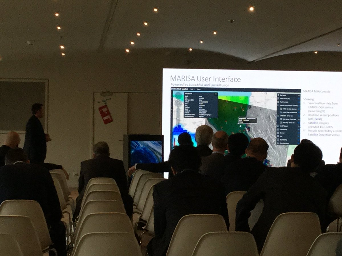 HexagonSIG's tweet image. Great showcase of #SmartDigitalReality at sea - Glenn Croes presents the @MarisaProjectEU For more info you can also read our blog: hxgn.biz/2OSdRdZ