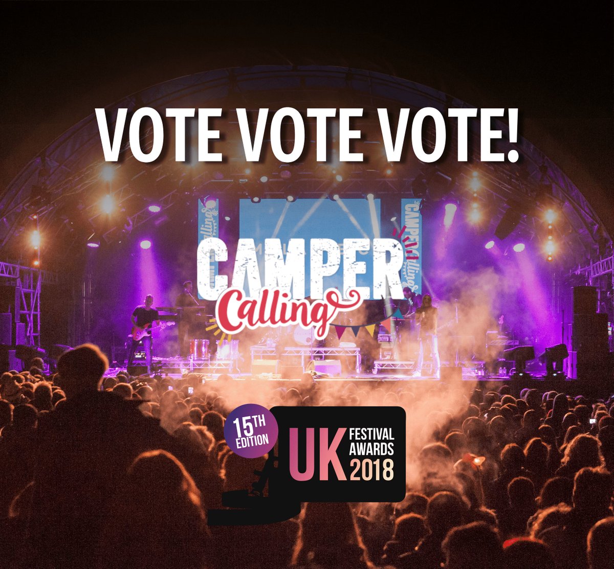 ONLY FIVE DAYS LEFT TO VOTE! 
goo.gl/BH4EHv 

PLEASE, please vote for us in Best Medium Festival and Best Grassroots!
We wanna keep bringing you the best festival we can! 
WE LOVE YOU