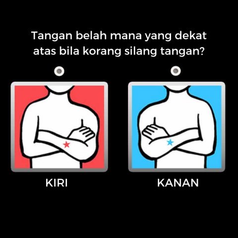 Soulusi on Twitter "Tangan belah mana yang dekat atas bila korang
