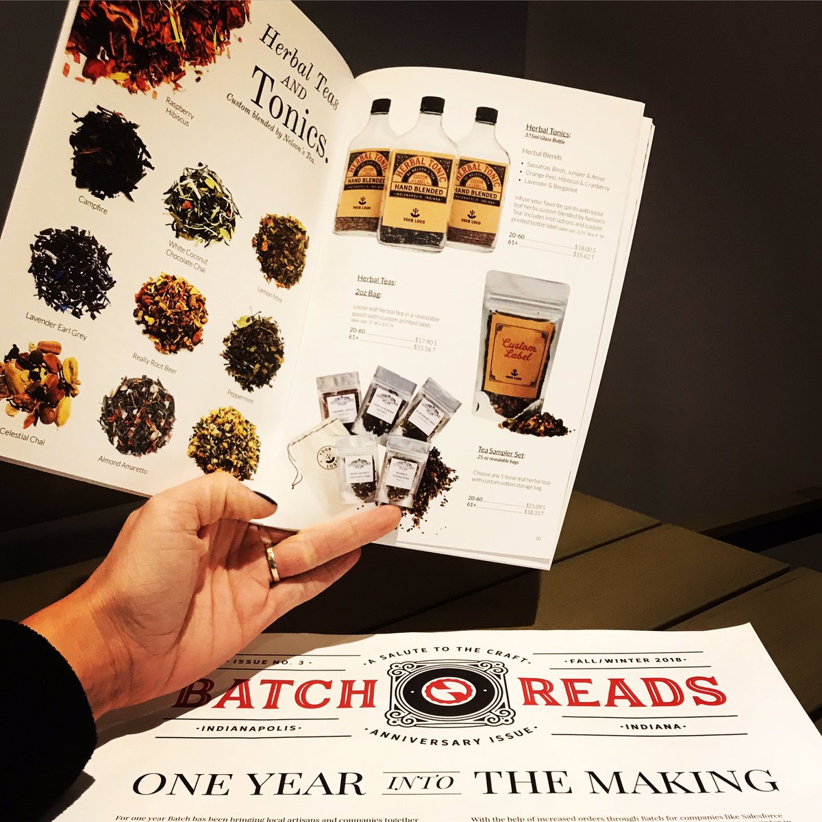 HoiTea_ToiTea's tweet photo. Congrats to @batchindy on your one year! @nelsonstea is stoked to be in this season’s offerings for fabulous, local, artisan gifts! #corporategifts #drinklocal #nelsonstea #batchindy #local #artisan #smallbatch #supportlocal https://t.co/BKRvlt6Bcn