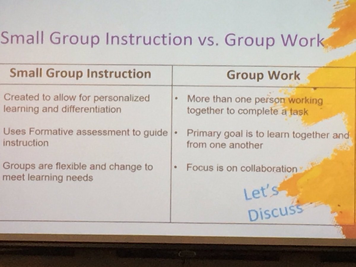 Administrators are talking about Small Group Instruction and Grouo Work...  @WJCCSchools #wjccsgi