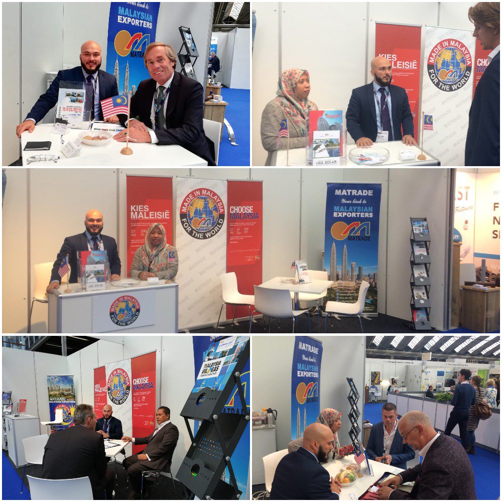 MATRADE_NL's tweet photo. A big thank you from MATRADE Rotterdam to @navingooe for the succesful past two days full of networking and exchanging knowledge at Offshore Energy 2018! Great to see so many visitors interested in Malaysian products and services! #ChooseMalaysia @matrade https://t.co/H7a98OyWxw