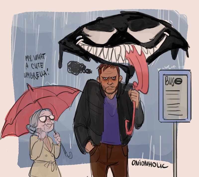 I want #venom's tv series of their daily life--