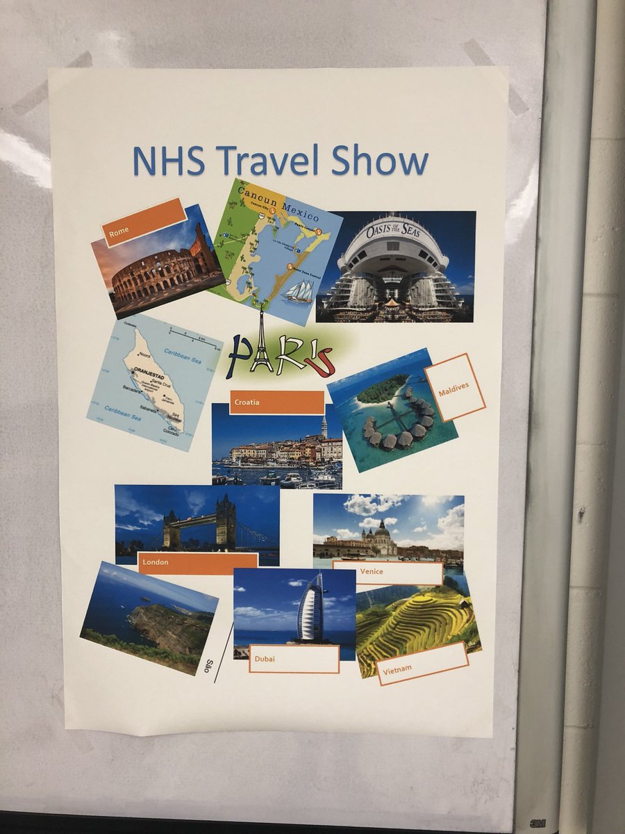 NHSBizTech's tweet photo. Fun time at our Travel Show today. Hospitality and Tourism https://t.co/TMYYS2Ju1C