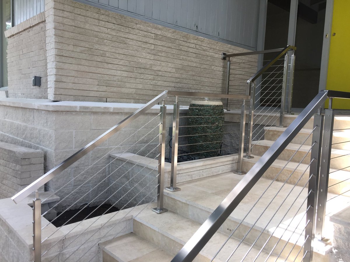 ArteferroMiami's tweet photo. Our square steel posts &amp; cable railing is great indoors &amp; out

Call 877-723-6743 today!

#Cablerailing #railing #modern #moderndesign #ModernArchitecture #Florida #floridaliving #floridasteel #floridadesign #floridahomes #floridastyle #FloridaArchitect #FloridaArchitecture https://t.co/MscbLuQPg7