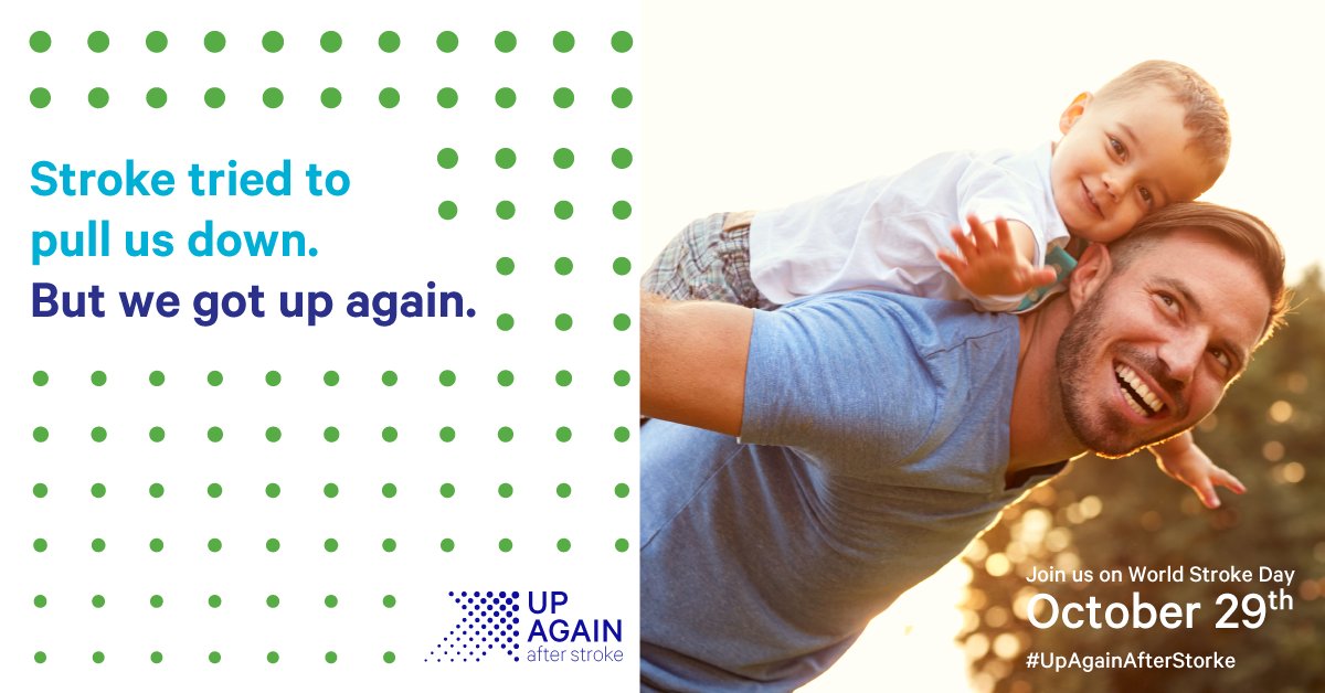 HeartandStroke's tweet image. More than 50 million people worldwide live with the effects of stroke and show us it is possible to get #UpAgainAfterStroke. Show your support or share your story on #WorldStrokeDay on October 29.