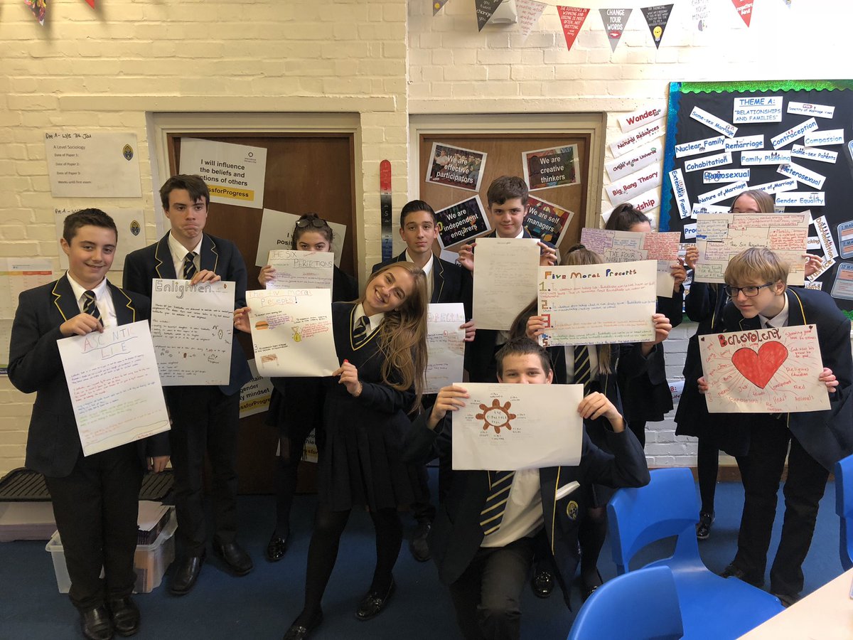 MrsTweddell's tweet image. My RE class with their revision aids they created today... their h/wk is to put these posters up in their homes and bring me pictures to prove it! #activelearning #review #REGCSE @RBAcad