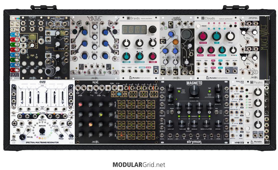 mndoci's tweet image. Finally getting that Make Noise 7U case. Current thinking modulargrid.net/e/racks/view #ModularGrid #Eurorack
