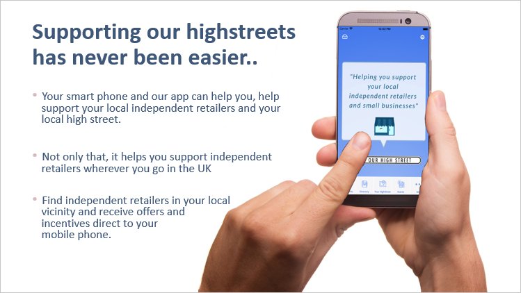 Download the app now and start supporting your local high streets. Search Save Our High Street in Google Play or visit saveourhighstreet.co.uk/app #highstreet #indieretail #shoplocal #makeadifference
