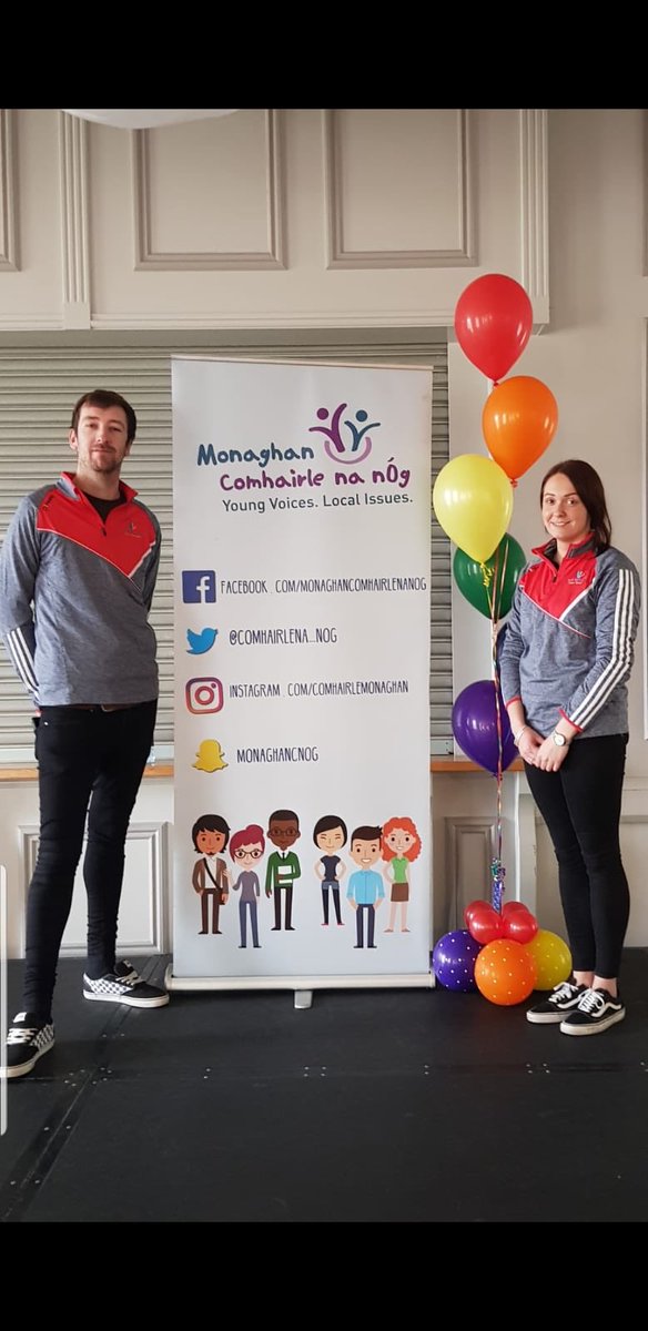 From all the staff, but especially Gráinne &amp; Liam, we are delighted to announce that we will be coordinating the Monaghan Comhairle na nOg next year. We really look forward to working with a fantastic bunch of young people and doing some meaningful projects. #comhairlenanog