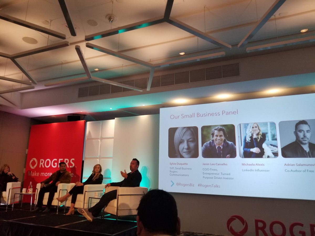 Great, tactical tips on how to grow your business from this impressive panel at our Ottawa #rogerstalks event this morning! @jasonlcarvalho <a href="/mickalexis/">Alexis Mick</a> <a href="/asalamunovic/">Adrian Salamunovic</a> <a href="/RogersBiz/">Rogers Business</a> #smallbusiness