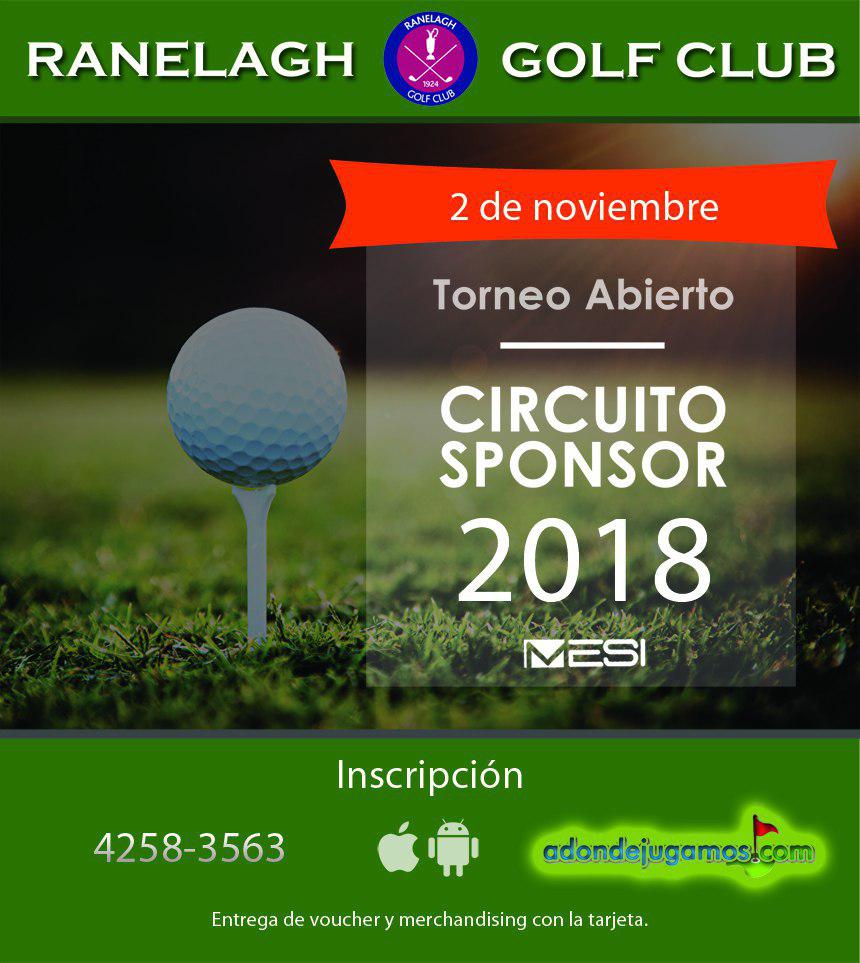 🎖️⛳ 2 de Noviembre - Torneo Abierto CIRCUITO SPONSOR 2018 ¡Reservá tu lugar: bit.ly/2D4I03B. Invita #MESIHOSTING 👈😉