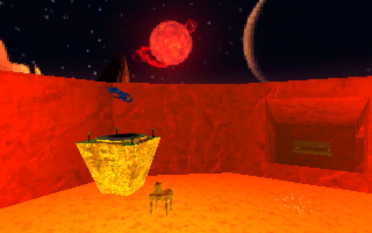 AuthExp's tweet photo. Attaxor level 2: Poruna Makeda. First alpha screenshot - initial version coming next week. Tell me #indiedev, should we keep the downsampling or ditch it? #lowpoly #3d https://t.co/UMgHSJkAm6