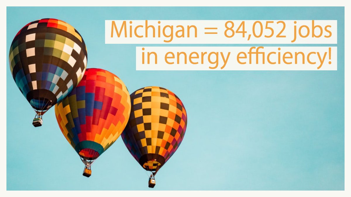 There are 122,264 clean energy workers in Michigan – from the 84,052 in #EnergyEfficiency to the 11,207 in renewables like solar and wind. #CleanEnergy is creating hundreds of thousands of jobs in the Midwest. CleanJobsMidwest.com