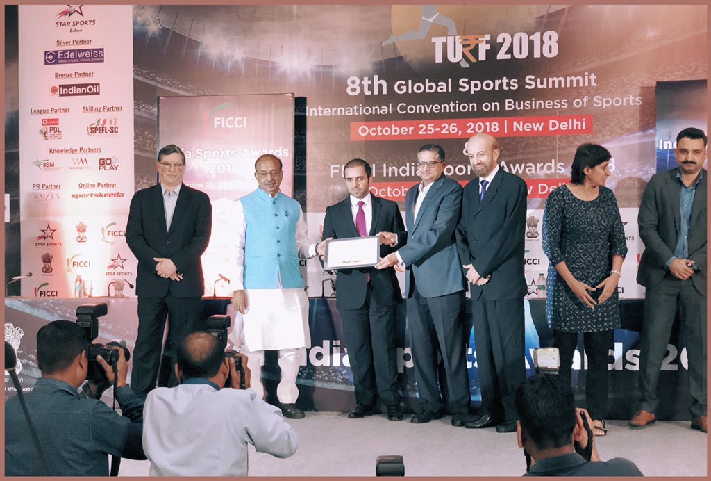 ficci_india's tweet photo. FICCI India Sports Awards 2018 #FICCITurf. We’ll be sharing the details subsequently. https://t.co/wYsm0CVN0Y