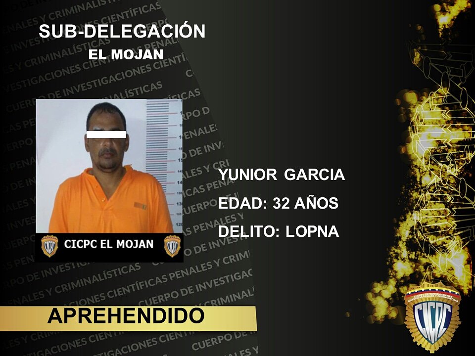 Sub Delegación El Mojan aprehende a un sujeto por uno de los delitos previsto y sancionados en la Ley Orgánica Para Los Niños y Adolescentes (LOPNA).
<a href="/DouglasRicoVzla/">Douglas Rico</a>
<a href="/Cicpc379/">Redip Occidental Cicpc</a> 
<a href="/PRENSACICPC/">PRENSA CICPC</a> 
<a href="/Gervacio11/">Gervacio Vera</a>
<a href="/emmaryh22/">Emmary Huerta</a> 
#CICPC 
#eficienciaonada
