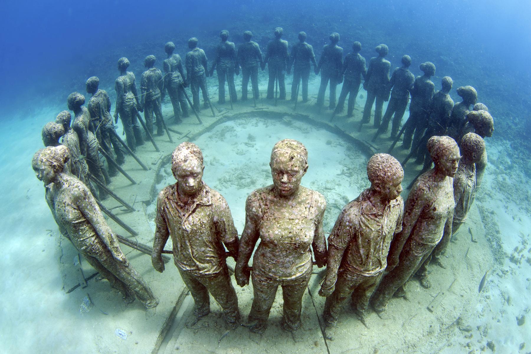 ID3 Group on X: "Hidden Below: Underwater Art Exhibits Where ...