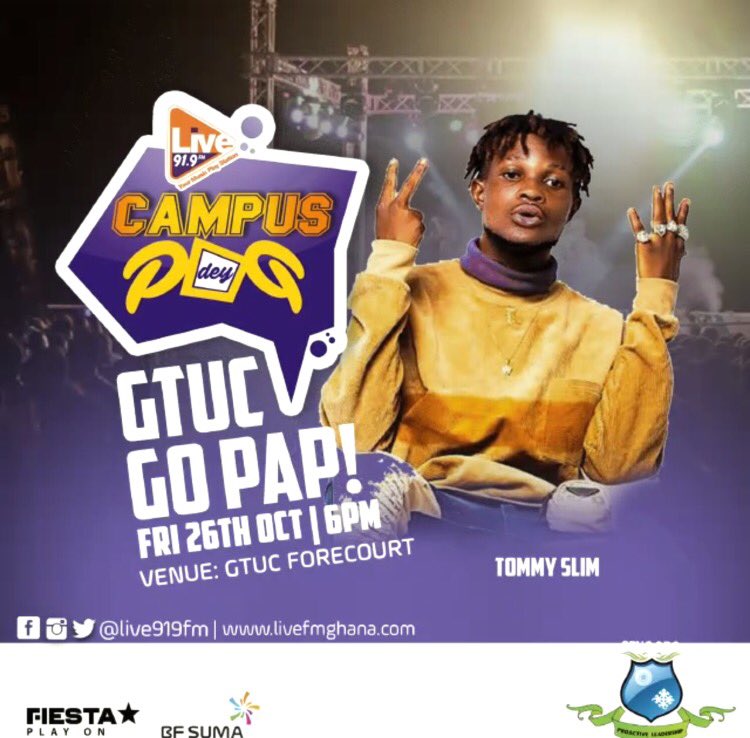 TommySlime1's tweet photo. This Friday 26th October let meet at Ghana Telecom university GTUC go pap with @live919fm campus they pap 🔥🔥🔥🔥🔥fire cyan cool 
Zone6 #Slimcity @aYounginSound @deerill_alldae @ronaldrichmates https://t.co/Nd25GpJU13