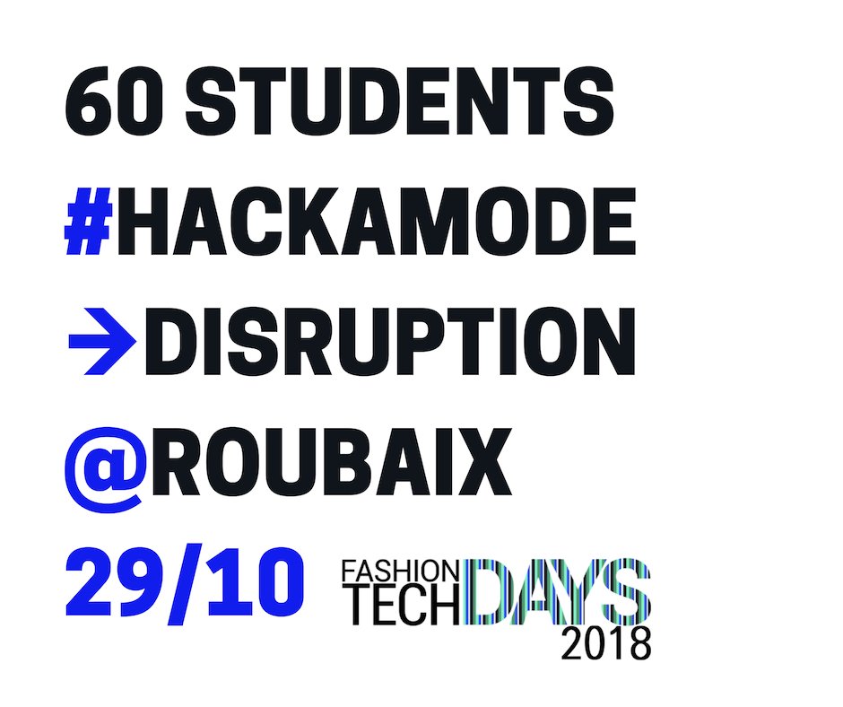 fashiongreenhub's tweet image. 30 OCT Le prix #HACKAMODE sera décerné par un jury de professionnels de l’industrie du #Textile et de la #Mode.
récompense l’idée la plus innovante parmi 10 à 15 équipes issues de Création, Marketing/Comm, Journalisme, Technique du textile et du vêtement, Image, Commerce, Digital