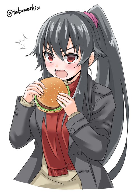 「ハンバーガー 上半身」のTwitter画像/イラスト(古い順)