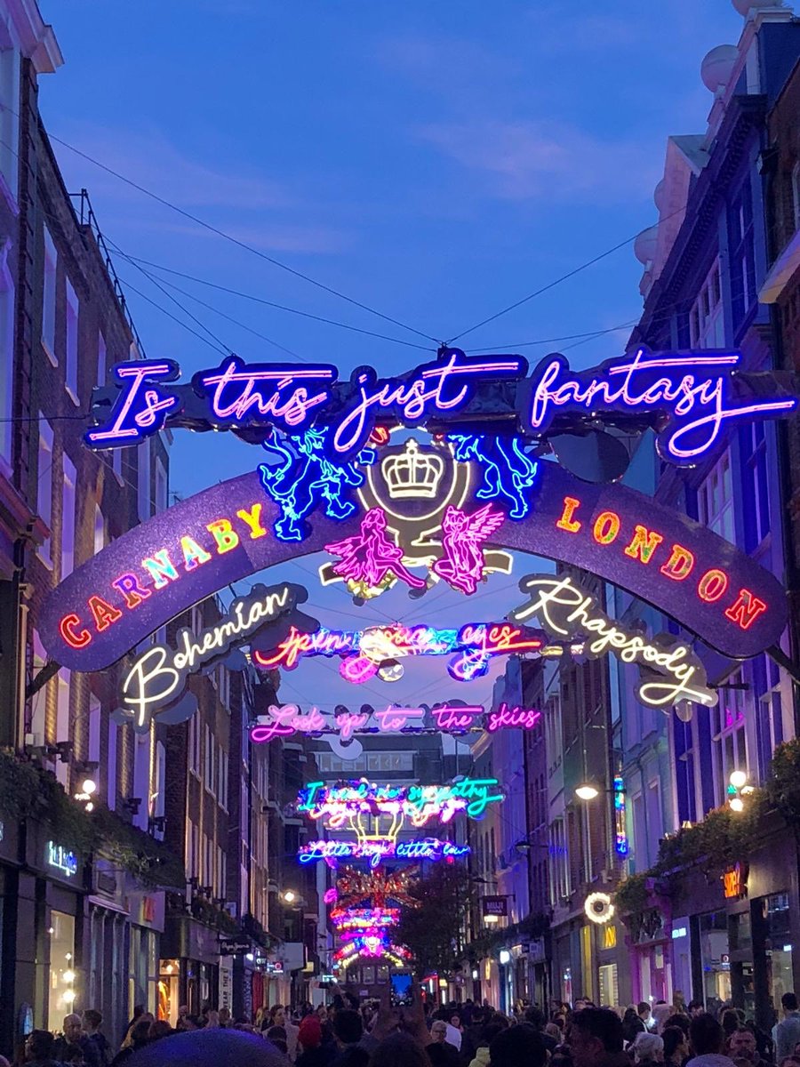 Just opposite our office, Carnaby St gears up for the release of the Freddie Mercury biopic