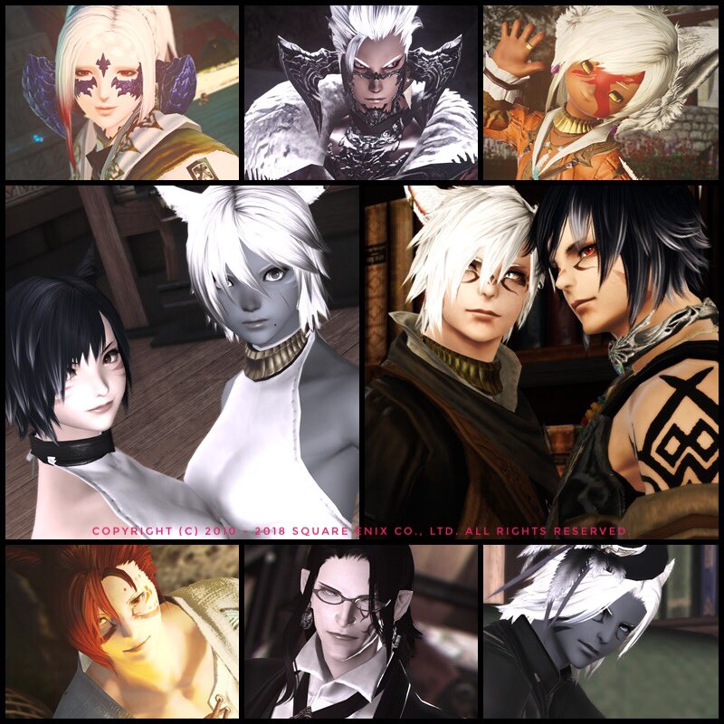 alex_c_ff14's tweet image. うちのこたち(まだあと5人くらいキャラいる)