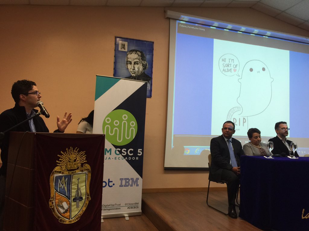 roggiero's tweet photo. Jesús Tabares, Gerente de Ciudadanía Corporativa de #IBM sobre programa #IBMCSC @DigitalOppTrust @citizenIBM @IBMEcuador #daringinnovators @JesusTabares_ #Loja https://t.co/47vhncM4qh
