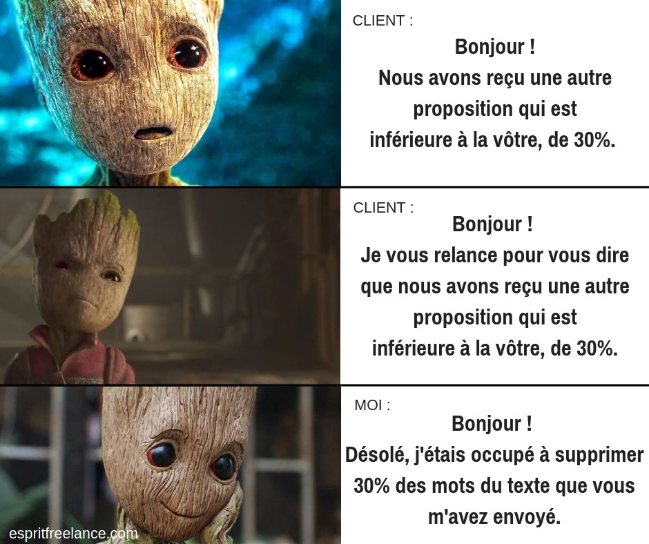 ✴️Freelance vs Client
✴️Blog : espritfreelance.com
✴️#humour #Freelance #Entrepreneur #Indéprendant #xl8 #Traducteur #t9n #Modivation