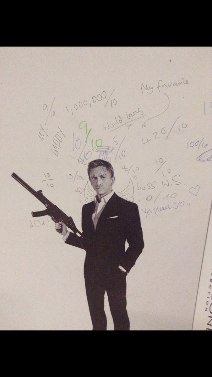 THE PEOPLE VOTE 7/7:
#DanielCraig... aggregate score: 1,000,586/120. Additional comments: ‘MY DADDY’; ‘would bang’; ‘yes please 🙂❤️x’ alongside some puzzling angelic embellishments.