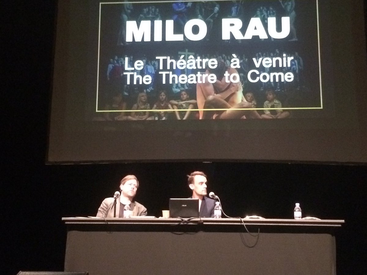 laura_peja's tweet photo. Milo Rau at #eastap first conference of the European Conference for the Study of Theatre and Performance https://t.co/2Xpz7xDT3p