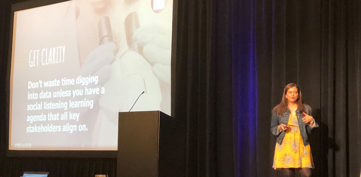 AbelsonTaylor's tweet image. AT’s social media lead @NaikDhara sharing rules on how to use social listening to drive business decisions at #NBLive2018