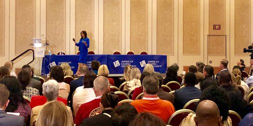 G2Eshows's tweet photo. Now that G2E 2018 is officially in our rearview mirror, we’re looking back at some of our favorite moments! Thank you again to all who attended and exhibited at G2E 2018. #G2E2018 #GlobalGamingExpo https://t.co/WO4R7rm2sO
