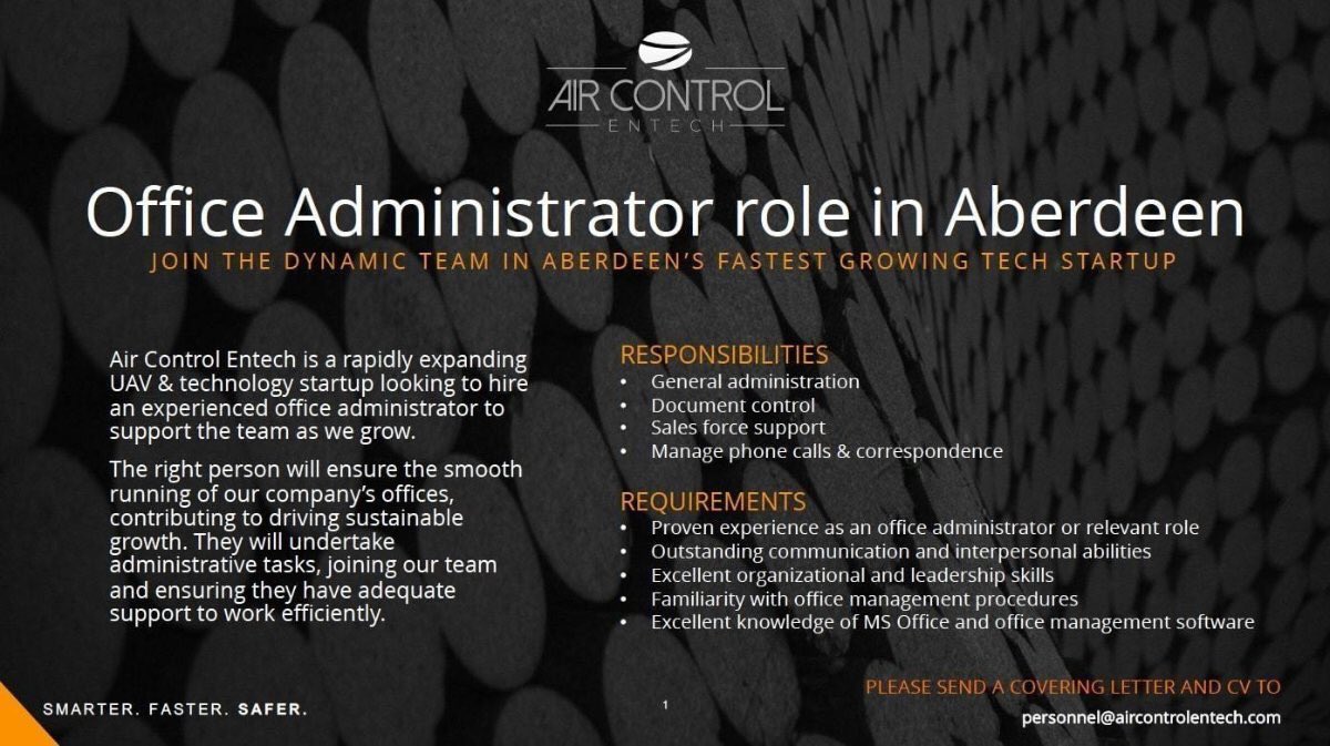 aircontentech's tweet photo. We are hiring! A great opportunity to be part of an ever growing and forward thinking company #ACE #Aberdeen #Hiring https://t.co/AW2OwYdAT1