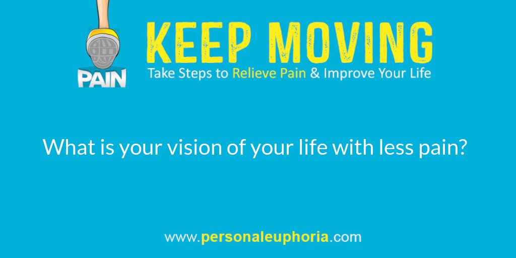 What is your vision of your life with #lesspain?  Allow yourself to imagine where you are headed. Then set attainable goals you can meet along the way. #FREEBOOK paperravenbooks.com/keepmoving