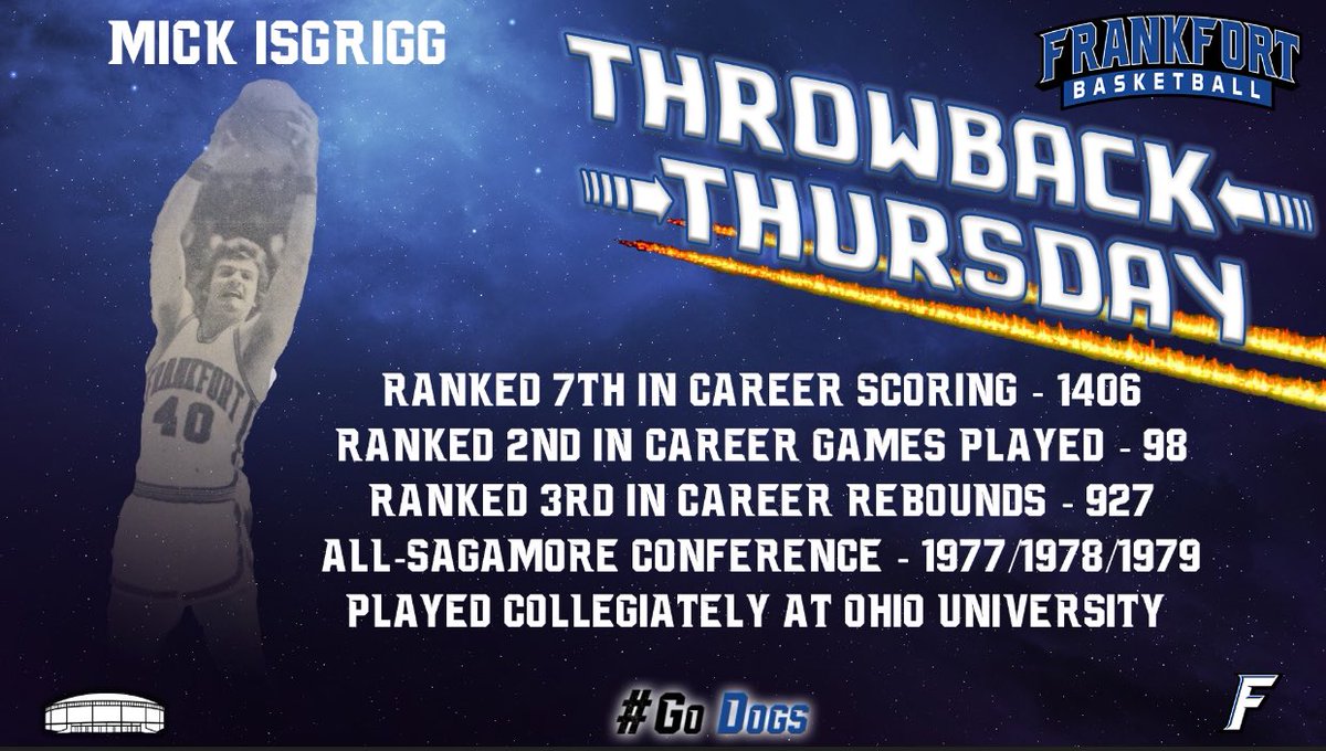 #TBT Mick Isgrigg. 1,000 Point Scorer. Monster on the Boards. 
#GoDogs🔵⚪️