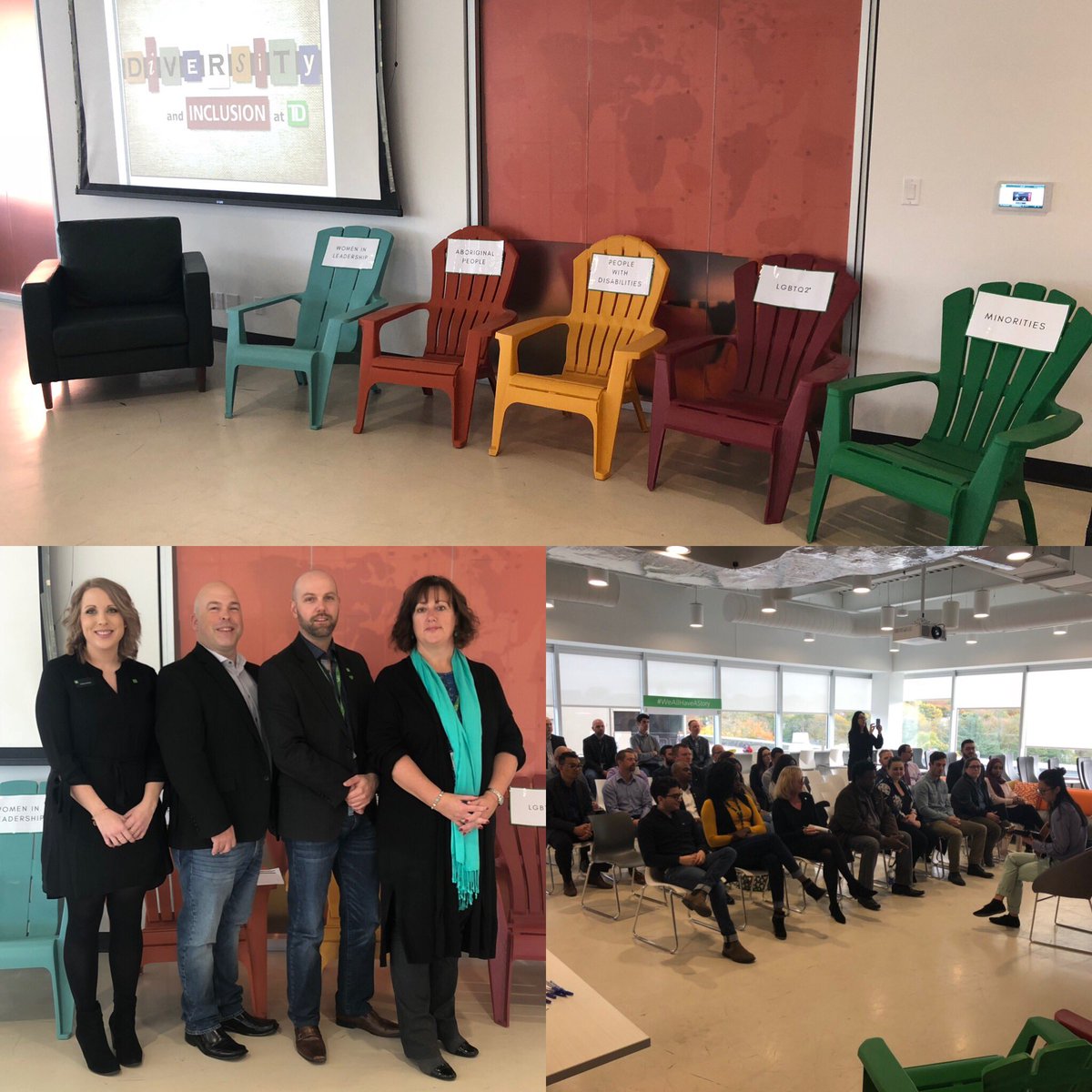 Had a great time celebrating #diversity and a great discussion around #identity with @KerryPeacock_TD today <a href="/TD_Insurance/">gwantanmo</a> #Halifax          💜❤️🧡💛💚💙