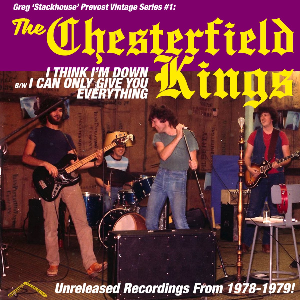 WOW! OUT TODAY!
THE CHESTERFIELD KINGS 'I Think I’m Down' 7" Unreleased Recordings From 1978-1979
First release from the “Mean Disposition-Greg ‘Stackhouse’ Prevost Vintage Series”, featuring the first CK line-up. Killer artwork, never seen pics and liner notes by Greg!