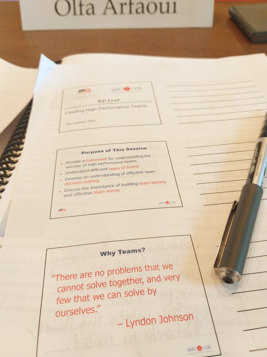 OlfaArfaoui's tweet image. How to build high #perfornance #team? With Dr. Jay Carson #SMU