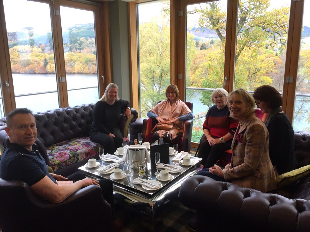 BusinessInPerth's tweet photo. And what better a treat could you give a business guest at your event than a delicious afternoon tea. @FonabCastle offer a wonderful afternoon tea to our FAM trip guests!  #MeetingsPerthshire #Perthshire https://t.co/HednkVvYlv