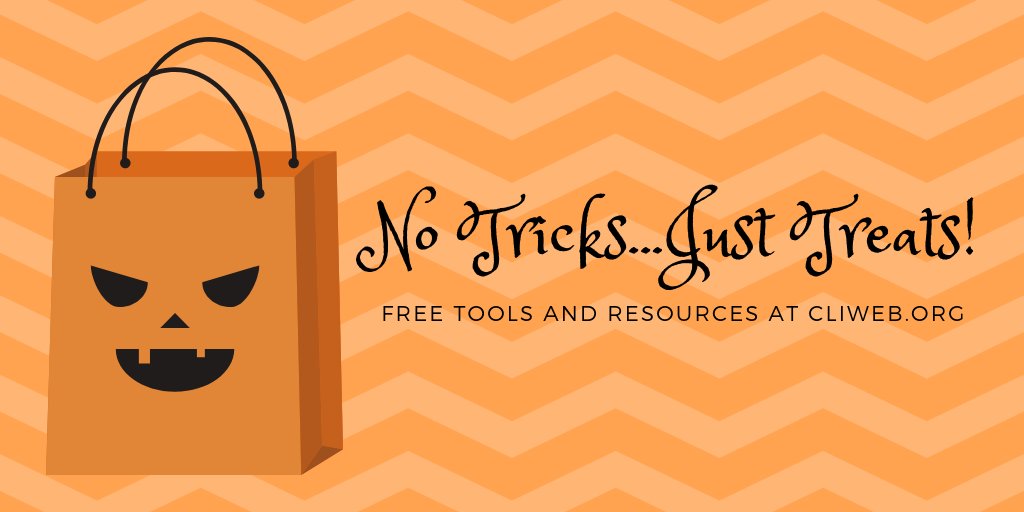 Please check out our NEW Tools page at cliweb.org/tools to help you get the ball rolling. And don't forget our Resources cliweb.org/about-cli/reso… for inspiration or great new ideas! #curriculum #educationalresources

Happy Halloween! 🎃