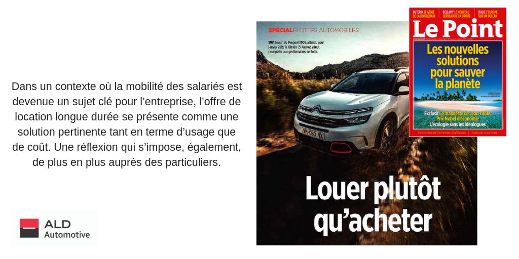 AyvensFrance's tweet photo. Découvrez le dossier spécial Flottes publié par @LePoint «Louer plutôt qu’acheter» disponible dans tous les points presse ou en version online 
📰[https://t.co/ZLjCzNi6Yz]
#presse #LLD #LouerPlutotquAcheter #professionels #particuliers https://t.co/jQZPvRcjMN