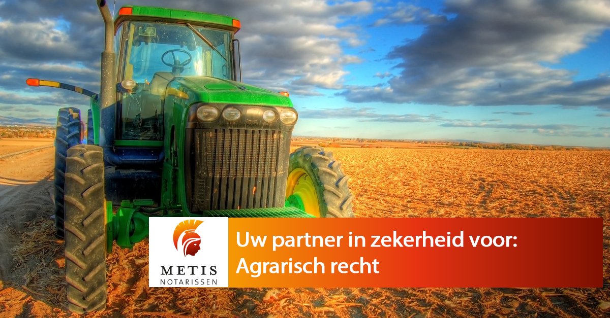 Heeft u een vraag over pacht, de overdracht van een agrarische woning en/of grond of andere thema's aangaande het agrarische recht? Maak vandaag nog een afspraak met onze specialisten: bit.ly/2Arn0S0 
#agrarischrecht #metisnotarissen #notaris