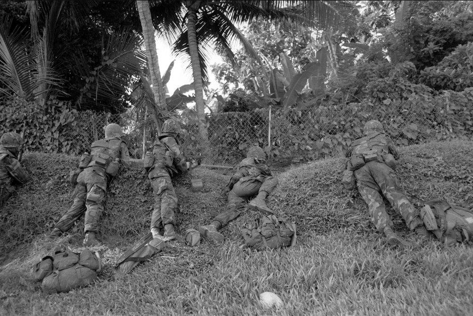 GrenadaCanada's tweet photo. US invaded Grenada after the coup of socialist leader Maurice Bishop. Ronald Reagan had been critical of Bishop even though, under his leadership, Grenada’s foreign policy strayed away from the trend of economic subservience to U.S. corporate interests. https://t.co/d9QsQ94LOG