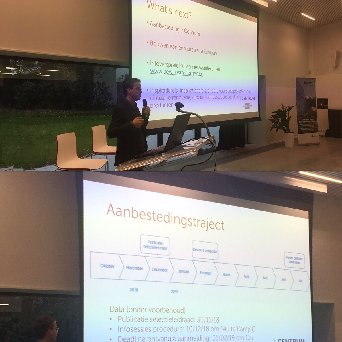 De masterclasses zijn afgerond, maar project ‘t Centrum loopt door. Benieuwd naar het vervolg? Hou onze website en nieuwsbrieven in de gaten! #tcentrumkampc <a href="/OVAM_Ecodesign/">Ecodesign by OVAM</a> <a href="/ThomasMoreBE/">Thomas More-hogeschool</a>